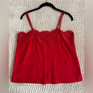 Lulu's Scarlet Lace Cami Top NEW